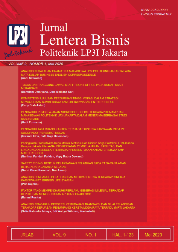 JRLAB (Volume 9, Nomor 1, Mei 2020)