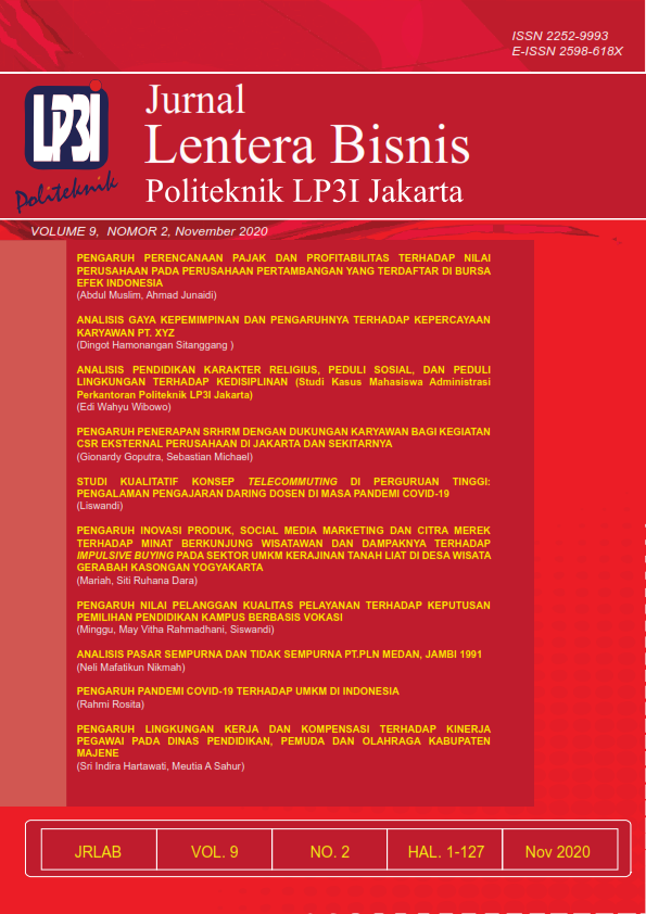 JRLAB (Volume 9, Nomor 2, November 2020)