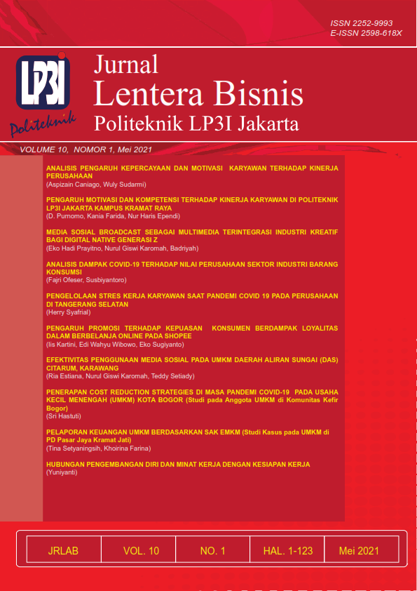 JRLAB (Volume 10, Nomor 1, Mei 2021)